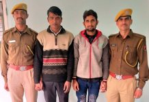 कपडा चोर गिरोह के दो बदमाश गिरफ्तार